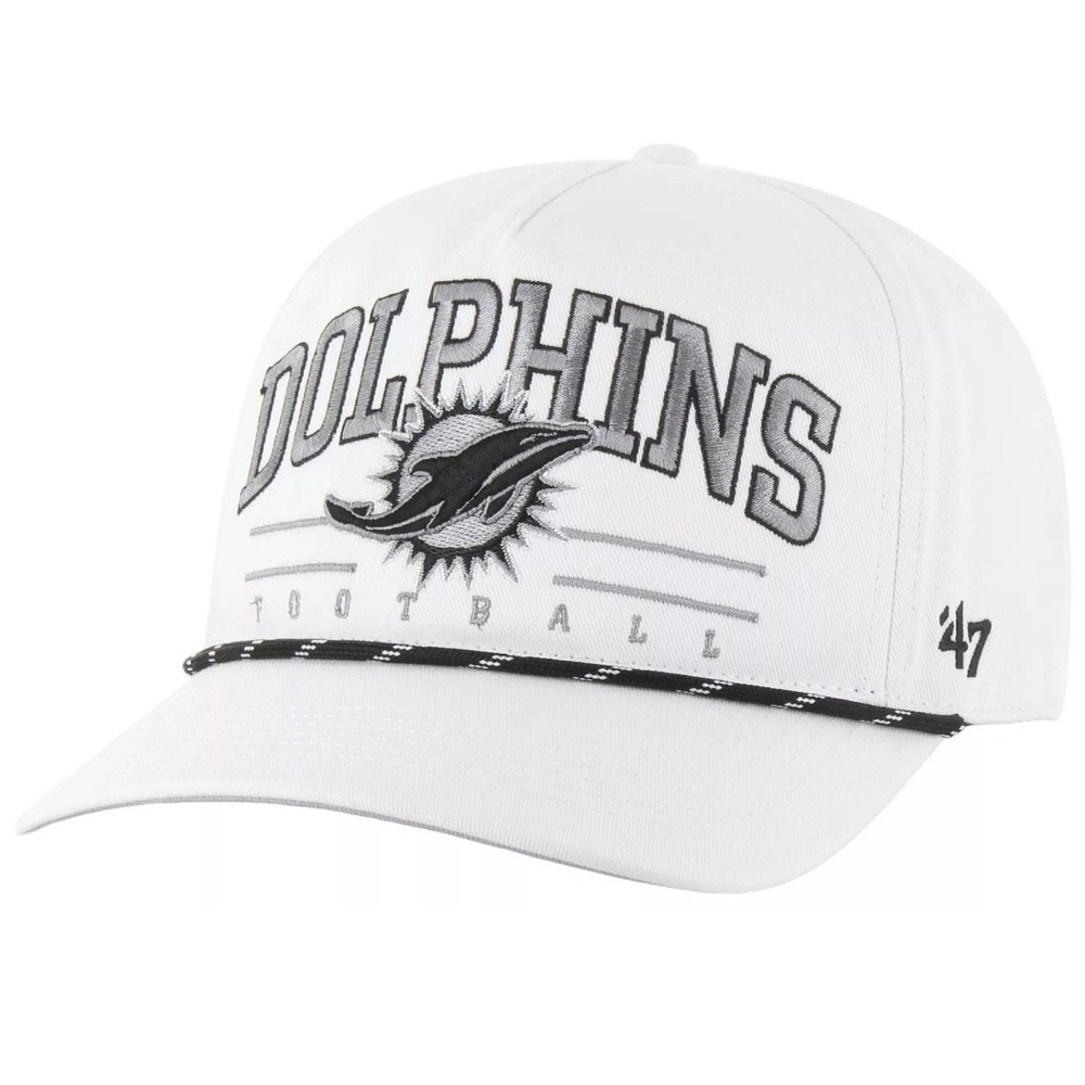 Miami Dolphins '47 Hitch Rope‎ Snapback Hat Cap White NEW
